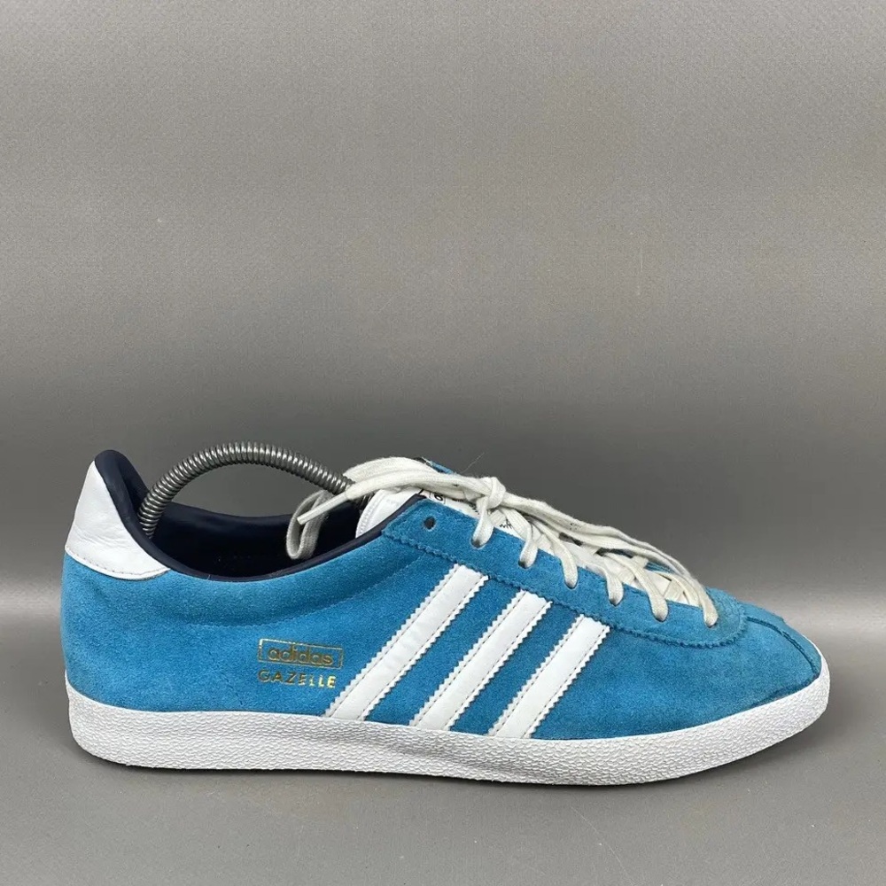 Adidas Gazelle Blue Suede Sneakers